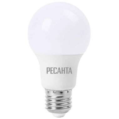 Лампа светодиодная РЕСАНТА LL-R-A60-9W-230-4K-E27 фото