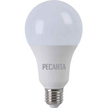 Лампа светодиодная РЕСАНТА LL-R-A80-20W-230-4K-E27 фото