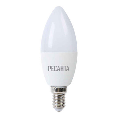Лампа светодиодная РЕСАНТА LL-R-C37-7W-230-4K-E14 фото