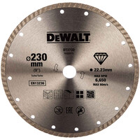 Алмазный круг Turbo универсальный 230х22.2,h=7мм DeWalt DT3732-QZ