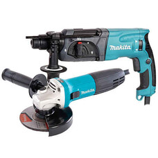Набор инструмента: перфоратор HR2470+УШМ GA5030 Makita DK0120