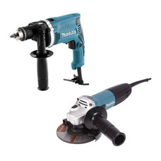 Набор инструмента: дрель уд HP1630+УШМ GA5030 Makita DK0123