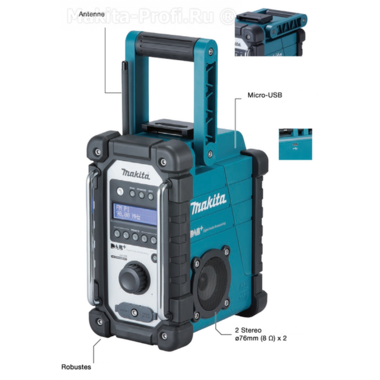 Аккумуляторное радио Makita DMR110 фото