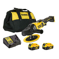 Аккумуляторная полировальная роторная машина 180 мм DeWalt DCM849P2-QW