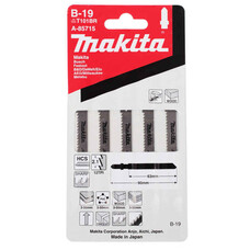 Пилки для лобзика 5 шт. по дереву, пластику Makita A-85715 Пилки для лобзика 5 шт. по дереву, пластику Makita A-85715