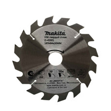 Диск пильный Makita D-45901 (Standard, 185х30/16/20х2 мм, 16 зуб, по дереву)