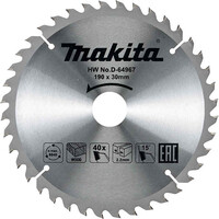 Пильный диск для дерева 190x30x1.4x40T Makita D-64967 
