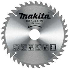 Пильный диск для дерева 190x30x1,3х40T Makita D-64973 
